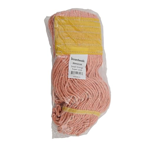 Boardwalk Super Loop Wet Mop Head - 5 Headband Orange 12Carton
