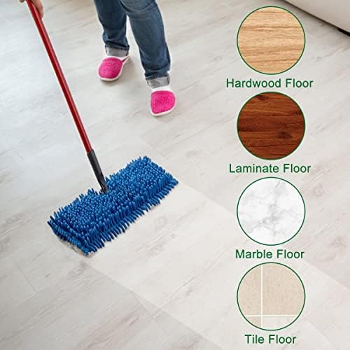 Diteje 4 Pack Replacement Mop Pads Washable Refill Heads