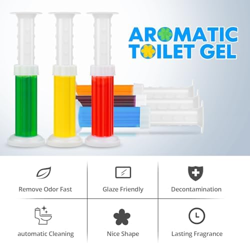 84 Flowers Toilet Gel Stamps - Fresh Scent Long-Lasting Cleaning