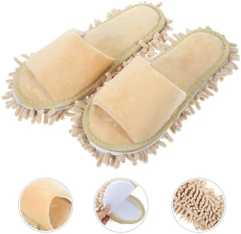 PACKOVE Home Slippers Women Fuzzy Mop Slippers Winter Use