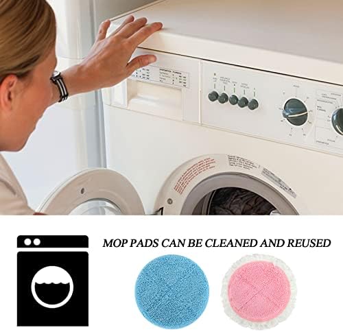 BeiLan Electric Mop Pads - 6 Pack Replacement for 728 Inch Mops