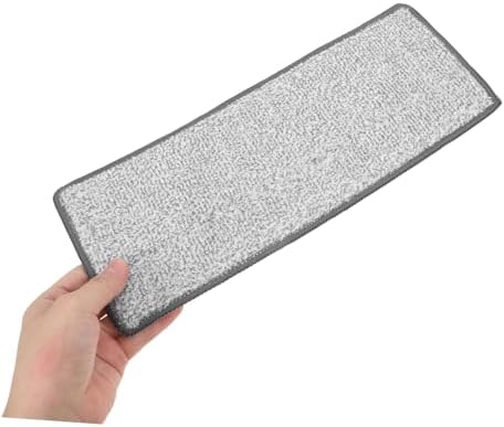 4pcs Microfiber Mop Replacement Pads - Flat Heads Grey