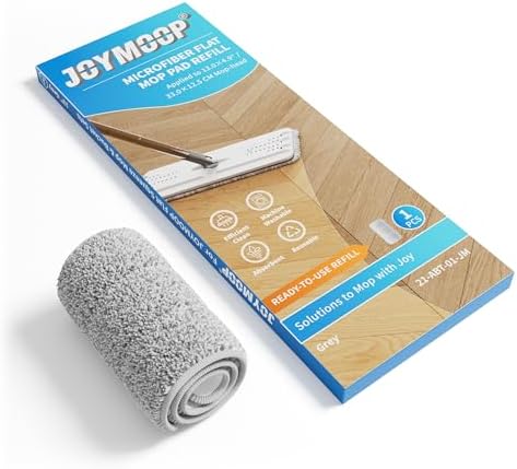 JOYMOOP 13 Inch Microfiber Mop Pad Refill - Grey