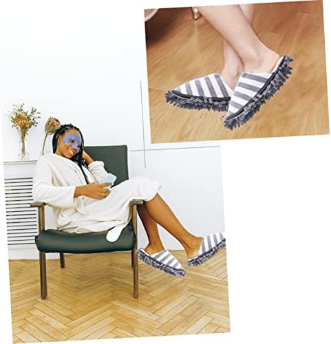 Minkissy Chenille Floor Clean Slippers Washable Mopping Covers