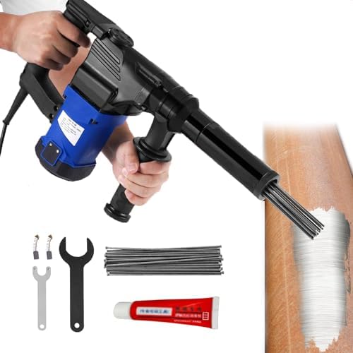 ZHIBIMOI 1100W Electric Needle Rust Remover with 4500BPM 1