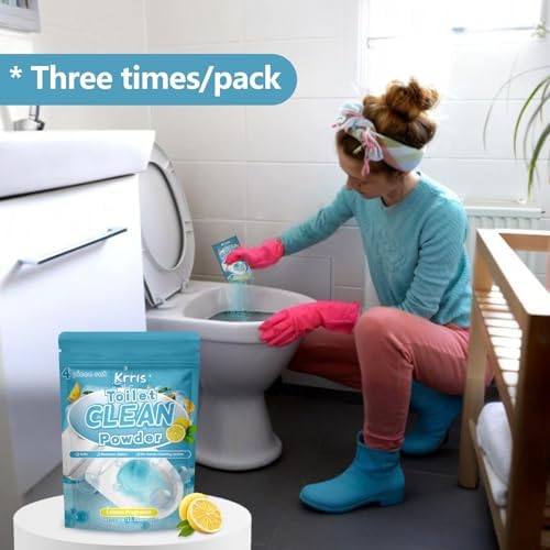 Krris Lemon Scent Foaming Toilet Cleaner 4 Pack