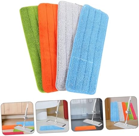 4Pcs Flat Mop Pads Replacement for Wet Dry Floor Cleaning 1