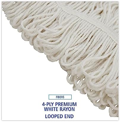 Unisan Boardwalk 424REA Pro Loop Web Tailband Replacement Mop Head