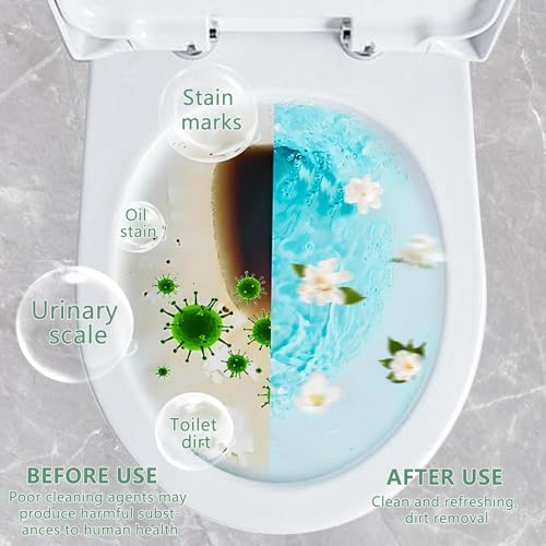 Krris Foaming Toilet Cleaner - Jasmine Scent - 12 Treatments 4 Pack of 3 Oz