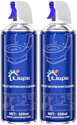 Liapu Toilet Bowl Cleaner 2 Pack Eco-Friendly Fresh Mint Scent