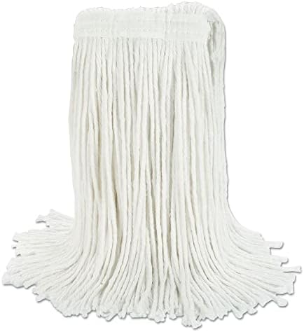 Boardwalk BWKRM03024S Banded Rayon Mop Head - White 24 oz