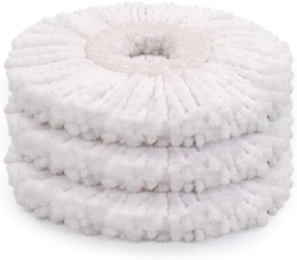 LANGRUI 3-Pack Spin Mop Head Replacement