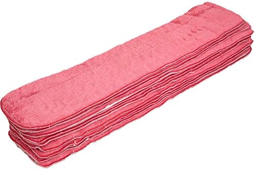 Arkwright Spray Mop Replacement Pads - 24 in Red Pack of 12