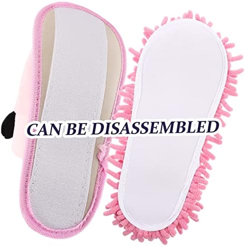 PACKOVE 1 Pair Washable Mop Slippers Cute Panda Design