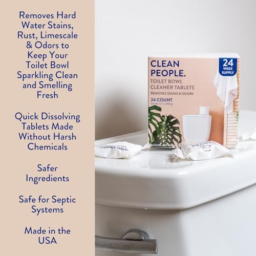 THE CLEAN PEOPLE Toilet Bowl Cleaner Tablets 24 Count 1