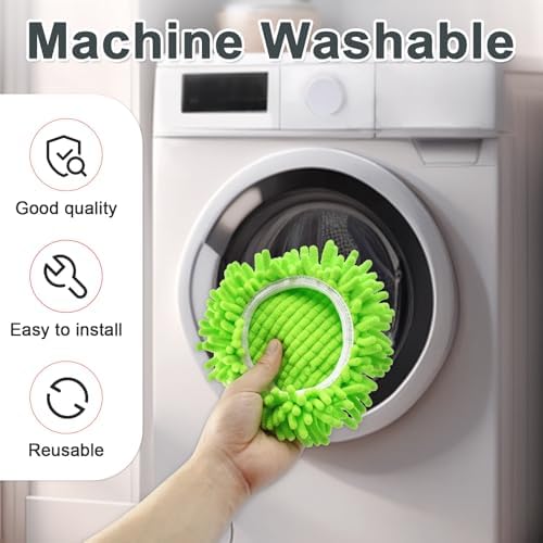 DLAIMI 6-Pack Spin Mop Head Replacement for RinseClean 2 System