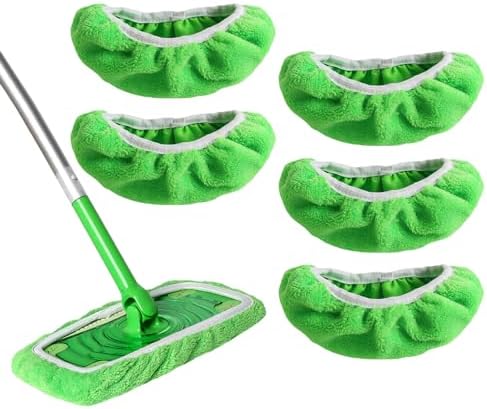 5 Pack Reusable Chenille Swiffer Mop Pads