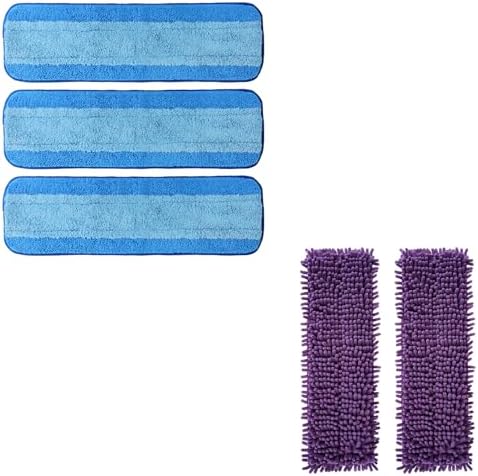 AmaVins 5 Pack Reusable Microfiber Mop Pads for Bona Mop