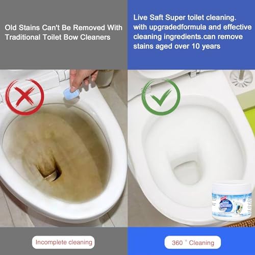 Toilet Bowl Cleaner Powder Pumice Stone Set