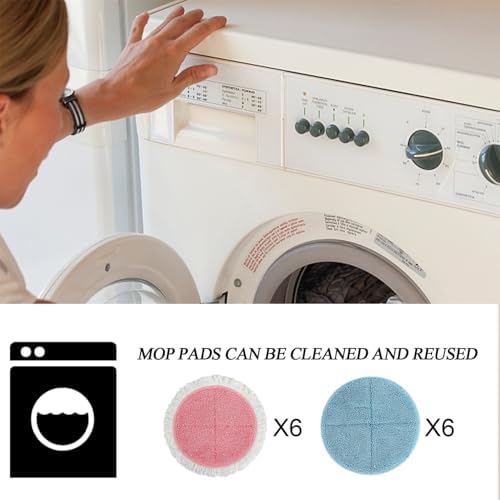 BeiLan Spin Wave Electric Mop Pads - 12 Pack Replacement