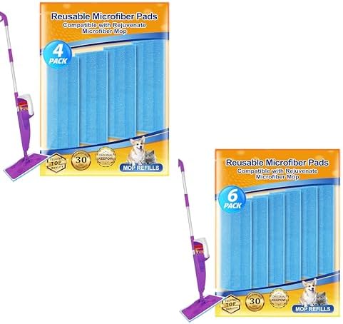 iKEEPOW 46 Pack Reusable Microfiber Mop Pads 1