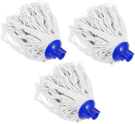 3Pcs Washable Mop Head Replacement Durable Yarn Mop Refill for Efficient Cleaning