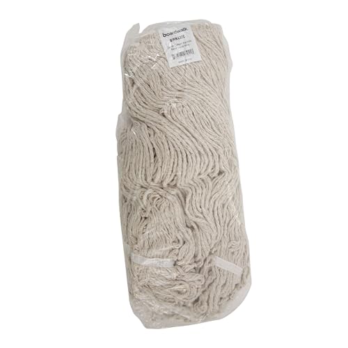 Boardwalk Replacement Mop Head 32-Oz White Premium Cotton