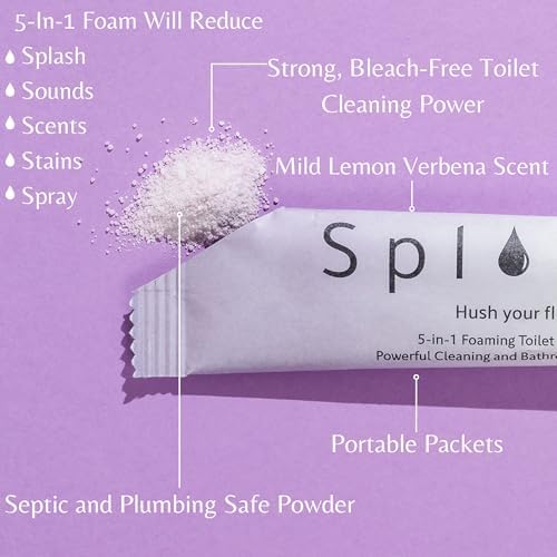 SplaShh 5 in 1 Toilet Bowl Cleaner 30 Powder Packets