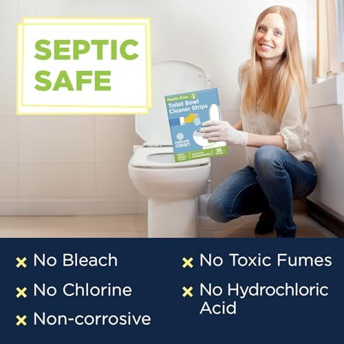 Nature Clean Non-Toxic Toilet Bowl Cleaner Strips 36 Count 1