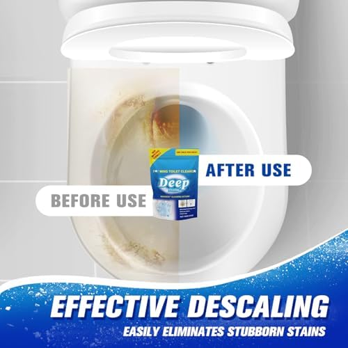 Iaolose 2 PCS Toilet Cleaner Self Activating Miracle Powder for Deep Cleaning