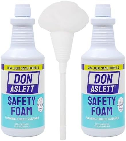 Don Aslett Toilet Bowl Cleaner Set with Foam and Mop