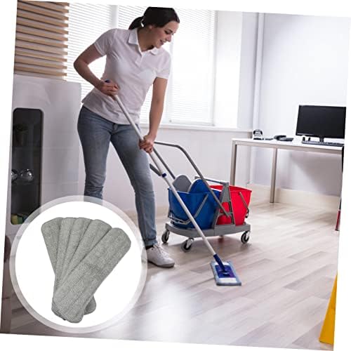 Minkissy 5-Pack Washable Dust Mop Pads for Commercial Use
