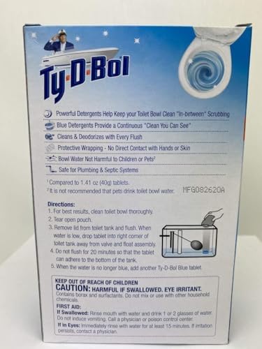 GOV Ty D BOL Toilet Tablets Blue Spruce Scent 10 Tabs