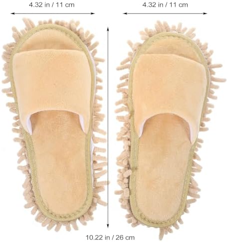 PACKOVE Home Slippers Women Fuzzy Mop Slippers Winter Use