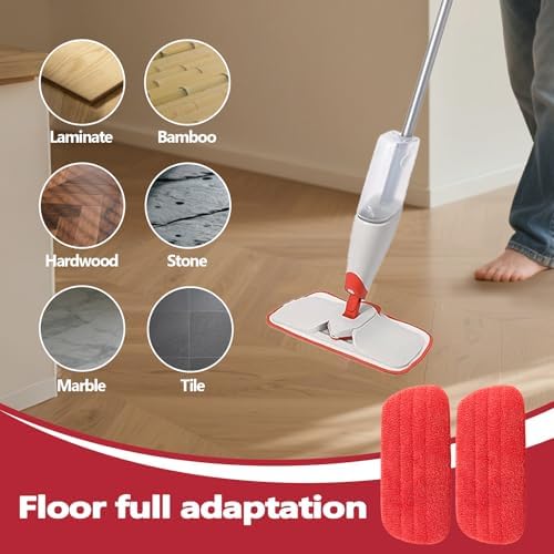 GeekNi 2 Pack Microfiber Reusable Mop Pads for OXO Good Grips