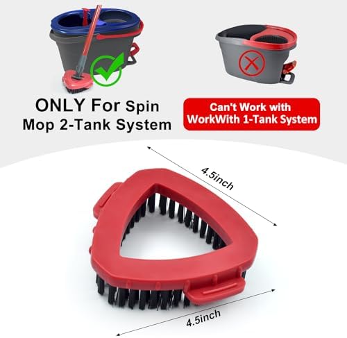 Ocedar RinseClean 2-Tank Mop Base Scrub Brush Replacement Head
