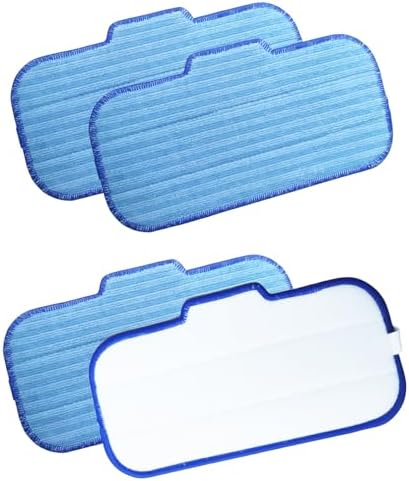 4 Pack Steam Mop Pads Replacement for Newbealer NC603C NC602N Mop Cleaner