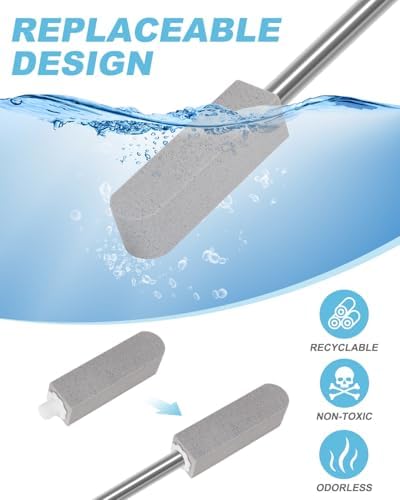GLCON 6 Pack Pumice Stone with 22 Long Handle Toilet Cleaner