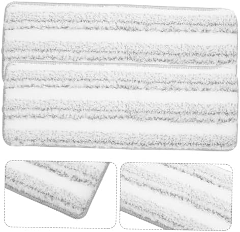 3Pcs Striped Self-Adhesive Mop Pad Refills for Flat Mops