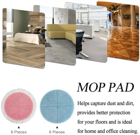 BeiLan Spin Wave Electric Mop Pads - 12 Pack Replacement