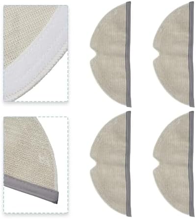 4PCS Mop Pad Replacement for Roborock Q8 MAX MAX Plus