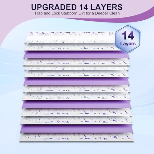 32 Count Power Mop Refill Pads 14-Layer Thickened for Deep Cleaning