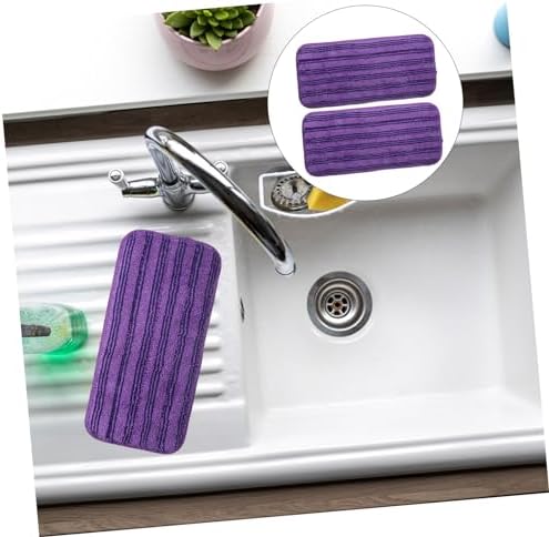 2pc Microfiber Mop Pads for Reusable Cleaning Cloth on Hard Floors