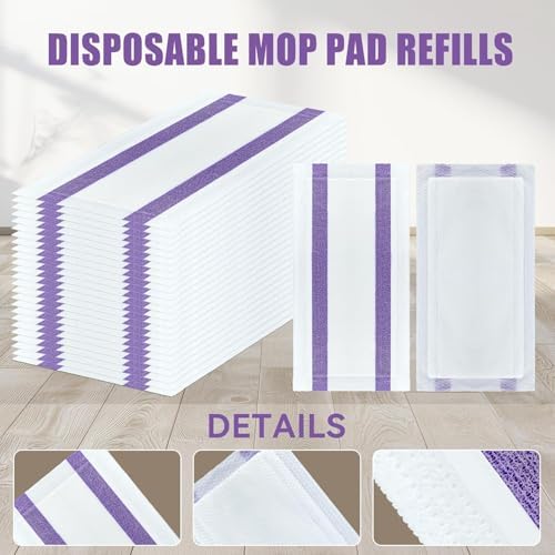 YFUARY 60 Count Swiffer Wet Jet Refill Pads Multi-Surface