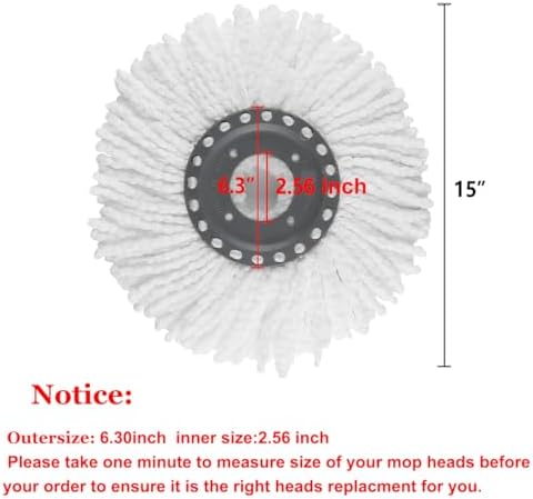 5PCS Universal Spin Mop Head Refill for Standard 360 Spin Magic Mop