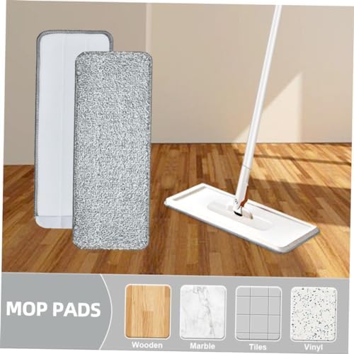 3pcs Microfiber Mop Pads Reusable for Hardwood and Tile