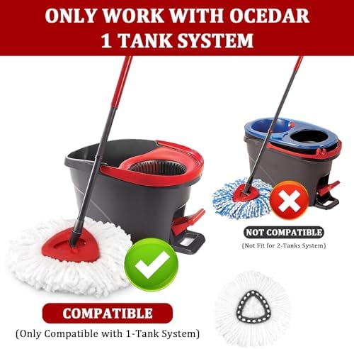NICEMOVIC 3 Pack Mop Head Replacements for O-Ceda
