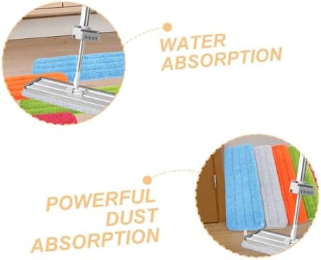 4Pcs Washable Fiber Cloth Mop Pads for Hardwood Floors