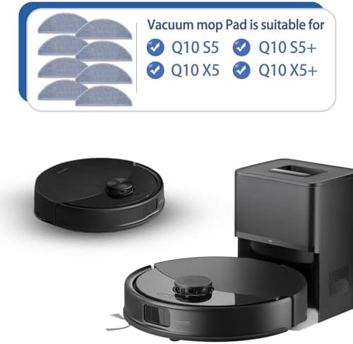 8 Pack Roborock Q10 Mop Cloth Replacement Pads