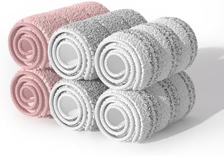 JOYMOOP Microfiber Mop Pads Replacement Pack of 6